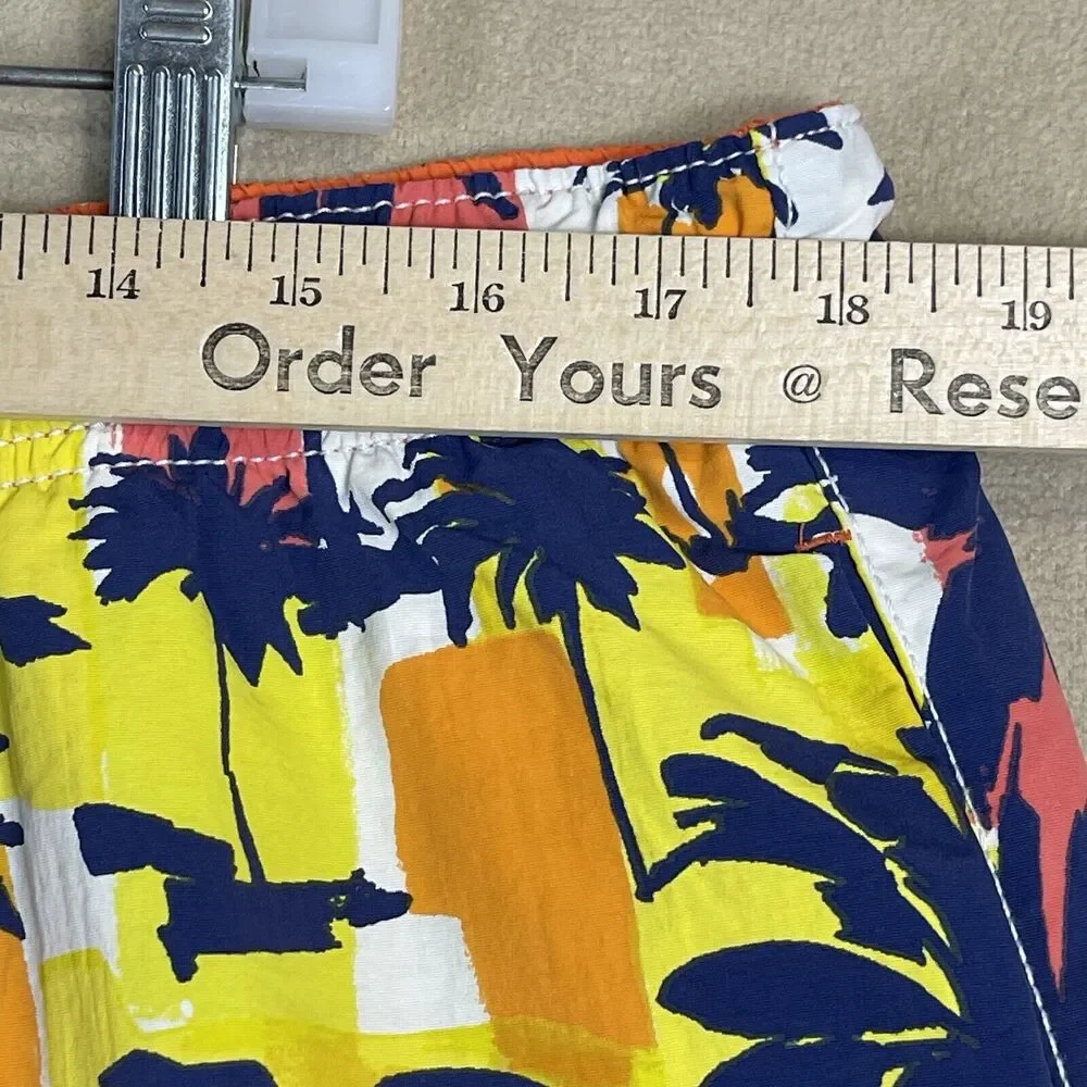 Tommy Bahama Shorts Mens Medium Orange Blue Multicolor‎ Reversable Board Short